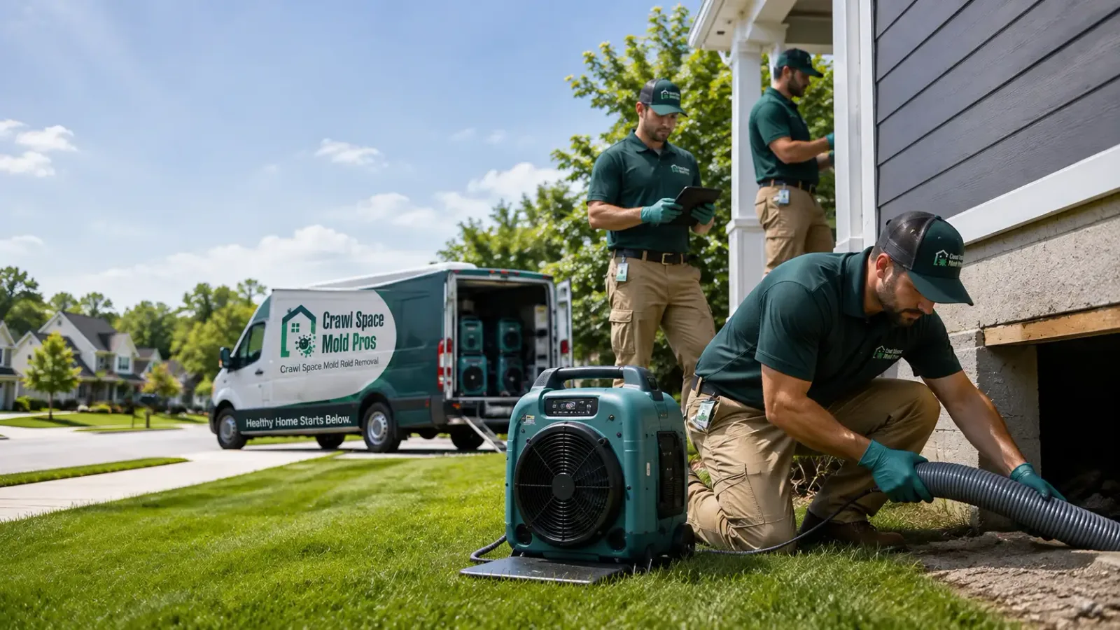 Crawl Space Mold Removal in Drury, MA